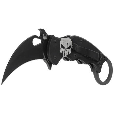 Nóż składany Fox The Skull Karambit Black Aluminium, Black N690Co (FX-599 ALB-4)