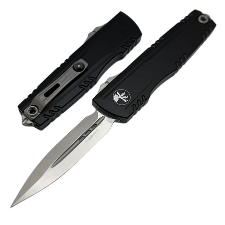 Microtech Luminary ZBP D/E Signature OTF Knife Black Aluminum, Stonewashed M390MK by Tony Marfione (1270-10S)