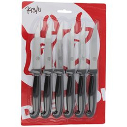 Due Buoi kitchen knife set, Black 6pcs (793/11)