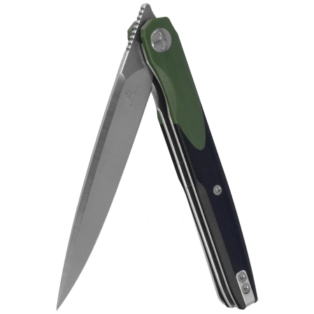 Bestechman Lanza OD Green/Black G10, Satin/Stonewashed 14C28N by Grzegorz Grabarski (BMK14C)