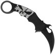 Fox The Skull Karambit Knife Black Aluminum, Black N690Co (FX-599 ALB-4)