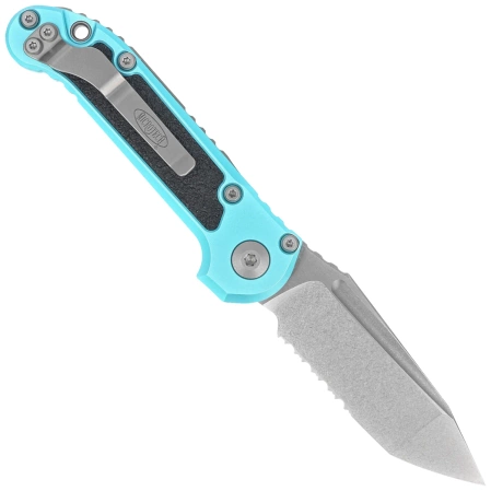 Microtech LUDT Gen III T/E Automatic Knife Turquoise Aluminum, Stonewashed P/S M390MK by Tony Marfione (1136-11TQ)