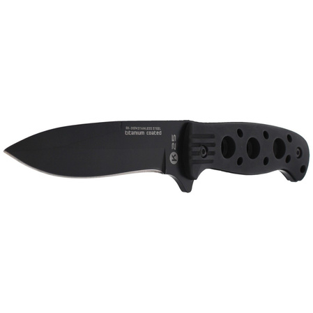 K25 RK-31574 Knife Black Aluminum, Black Titanium 7Cr17MoV