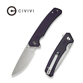 Nóż składany Civivi Merit Purple Canvas Micarta, Satin 14C28N (C24012-3)