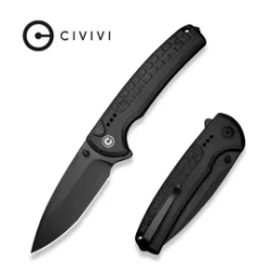 Nóż składany Civivi Sentinel Strike II Black Aluminium/Black FRN, Black Stonewashed Nitro-V (C22025D-1)