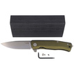 LionSteel Myto Knife Green Aluminum, StoneWashed M390 by Molletta (MT01A GS)