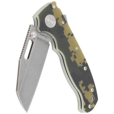 Nóż składany Demko AD20.5 Shark Foot Digi Camo G10, Stonewashed CPM 3V by Andrew Demko (205-3V-SFDC)
