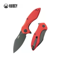 Nóż składany Kubey Nobel Red G10, Blackwashed 14C26N (KU236P)