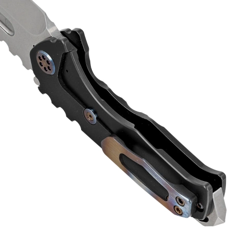 Nóż składany Medford Praetorian Genesis T Tanto Charocal DLC Titanium, Flm HW/Clip, Tumbled S45VN by Greg Medford (MK0294TT-30PV-TFCF-BN)