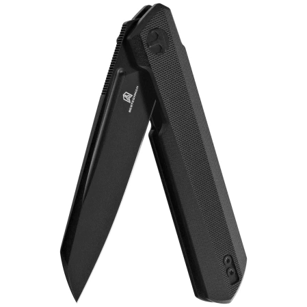 Bestechman Dundee Sheepfoot Knife Black G10, Black PVD D2 by Ostap Hel (BMK09E)