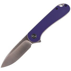 CIVIVI Knife Elementum Flipper Purple G10, Satin Finish (C907V)