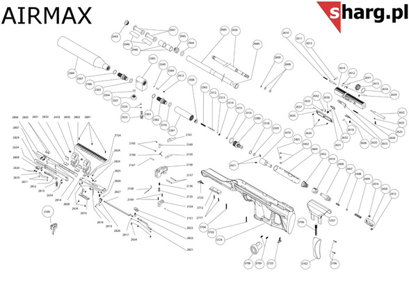 Trigger fixing pin for Hatsan AT44, BT65, (2157)
