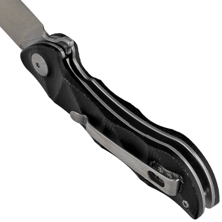 BlackFox Dripper Knife Black Micarta, Stonewashed VG-10 (BF-771 MB)