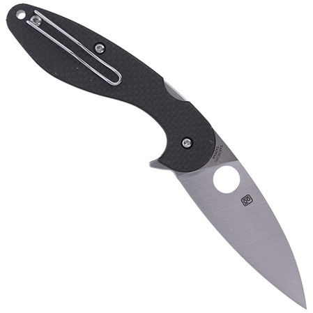 Spyderco Silverax Carbon Fiber/G10 Laminate, Satin CPM S30V by Paul Alexander (C228CFP)