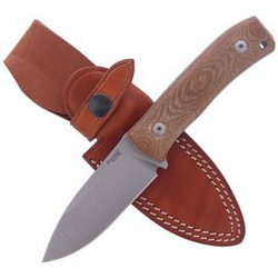 Nóż LionSteel Bushcraft Natural Canvas, Satin Satin M390 by Molletta (M4 CVN)