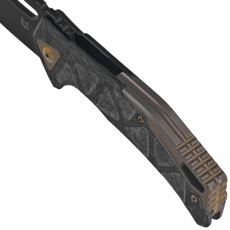 Nóż składany Fox Chronos Dark Matter Fatcarbon, Bronze HW, Black PVD MagnaCut by Stefan Merk (FX-552 ALCF)