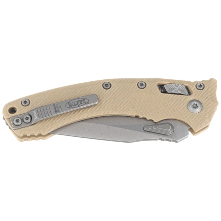 Nóż składany Microtech Amphibian Ram-Lok S/E Fluted Tan G10, Apocalyptic M390MK by Tony Marfione (137RL-10APFLGTTA)