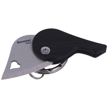 LionSteel lionBeat Ebony Wood, Keychain Knife (LB EB)
