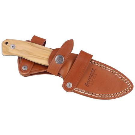 LionSteel Bushcraft Olive Wood, Satin Blade M390 by Molletta (M2M UL)