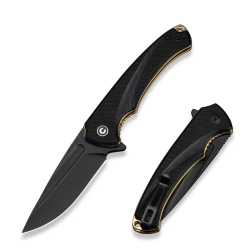 Civivi Voidflare Knife Black G10, Black Stonewashed 14C28N (C24040-1)