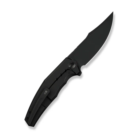Nóż składany WeKnife Kyklos Black Titanium, Black Stonewashed M390 (WE23086-1)