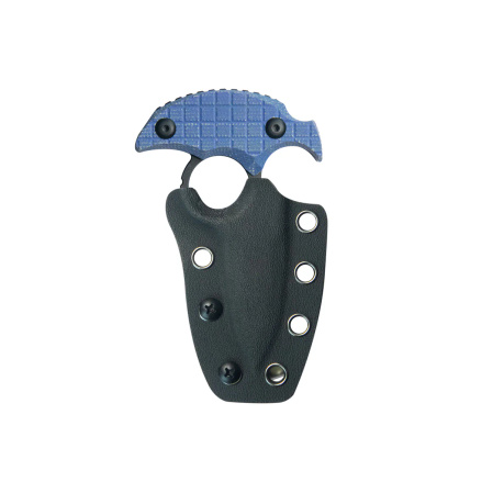 Nóż Kubey Cavy Blue Micarta, Blackwashed 14C28N by MUZI Design (KU403C)