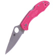 Spyderco Delica 4 FRN Pink, Plain CPMS30V (C11FPPNS30V)