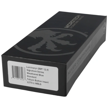 Nóż automatyczny OTF Microtech Luminary ZBP D/E Signature Weathered Blue Aluminium, Weathered Blue M390MK by Tony Marfione (1270-1WBLS)