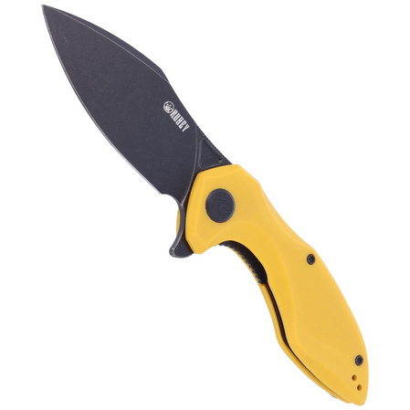 Kubey Knife Noble, Yellow G10, Dark Stonewashed D2 (KU236D)