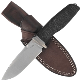 Nóż LionSteel Acha Black Burlap Micarta, Satin M390 by Molletta (AH BLB)