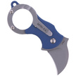 FOX Mini-KA Folding Knife FRN Blue, Bead Blasted (FX-535 BL)