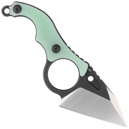 Kubey Hippocam KU166B Knife Jade G10, Satin/Blackwashed D2