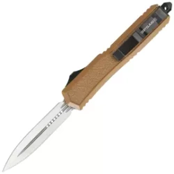 Nóż automatyczny Dulotec OTF Tactical Brown Aluminum, Satin 3Cr13MoV (K188A-BR)