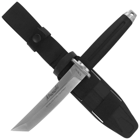 Tokisu Musashi Tanto Knife Black Rubber, Satin 7Cr17MoV (32390)