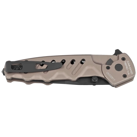 Nóż składany Extrema Ratio Caimano Nero N.A. Tactical Mud Aluminium, Black MIL-C N690 (04.1000.0166/BLK/TM)