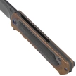 Nóż składany Medford TFF-4 Tanto Bronze Titanium / Black G10, Flm HW, Std Clip, Black DLC S45VN by Greg Medford (MK1404PT-36A1-TFCP-BP)