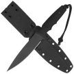 Spartan Blades Clandestina Black Canvas Micarta, Black PVD MagnaCut by William W. Harsey Jr. (SB57BKBKKYBK)
