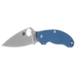 Spyderco UK Penknife Blue FRN, Satin Plain CPM SPY27 by Sal Glesser Knife (C94PCBL)