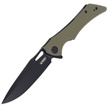 Kubey Raven Knife Green G10, Dark Stonewashed AUS-10 by Jelly Jerry (KB245I)