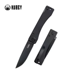 Nóż składany Kubey Akino Black G10, Blackwashed 14C28N by Tiguass (KU2102D)