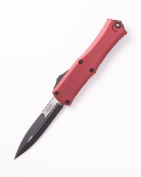Microtech Hera II Mini Bayonet OTF Knife Merlot Aluminum, Black M390MK by Tony Marfione (1701M-1MR)
