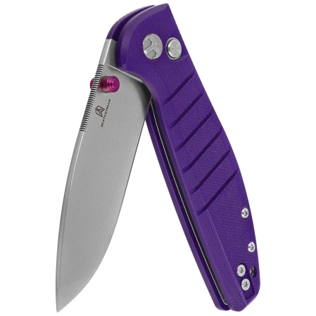 Bestechman Goodboy Jr. Knife Purple G10, Satin/Stonewashed D2 by Keanu Alfaro (BMK10C)