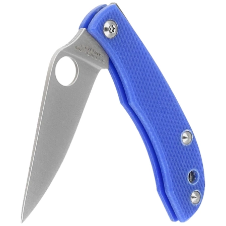 Nóż składany Spyderco Honeybee Blue G10, Satin 12C27 (C137GBLP)