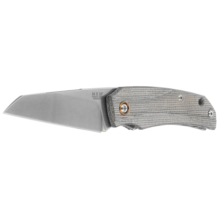 MKM Ice Knife Gray Canvas Micarta, Stonewashed MagnaCut by Tommaso Rumici & Denis Simonutti (MK IC-GC)
