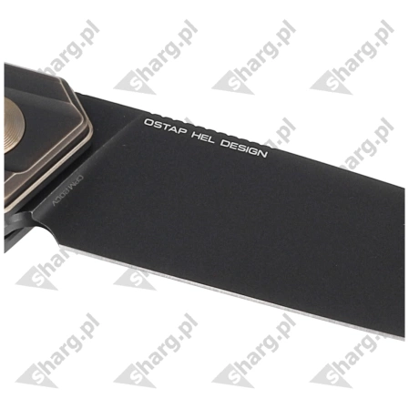 WE Knife Navo Bronze / Black Titanium, Black Stonewashed CPM 20CV by Ostap Hel (WE22026-3)