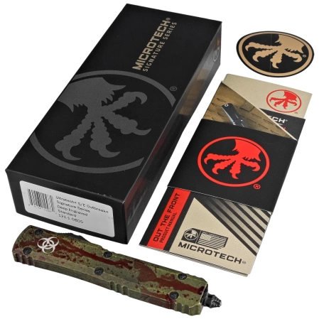 Nóż automatyczny OTF Microtech Ultratech S/E Signature Outbreak Aluminium, Outbreak M390 by Tony Marfione (121-1OBDS)