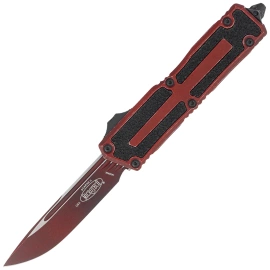 Nóż automatyczny OTF Microtech Scarab II Gen III S/E Weathered Crimson Aluminium, Weathered Crimson M390MK by Tony Marfione (1278-1WCN)