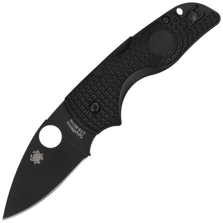 Spyderco Lil' Native Lightweight Knife Black FRN, Black DLC CTS BD1N by Eric Glesser (C230PBBK)