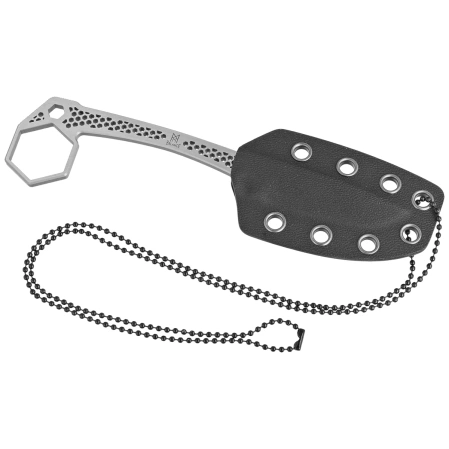 Midgards Messer Honeycomb Gray Steel, Satin 14C28N neck knife (MM009)