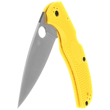 Spyderco Native Chief 2 Lightweight Salt Knife Yellow FRN, Satin MagnaCut by Sal Glesser (C244PYL)